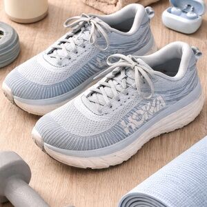 HOKA Bondi 7 Women’s Size 9.5 Blue Running Shoes 1110519 RW